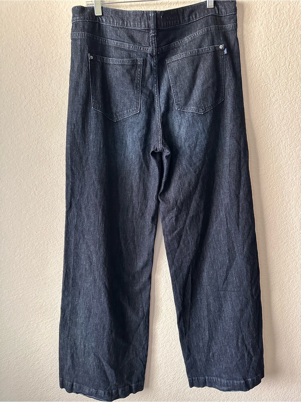 Pilcro Dark Indigo Wide Leg Jeans - Picture 5 of 6